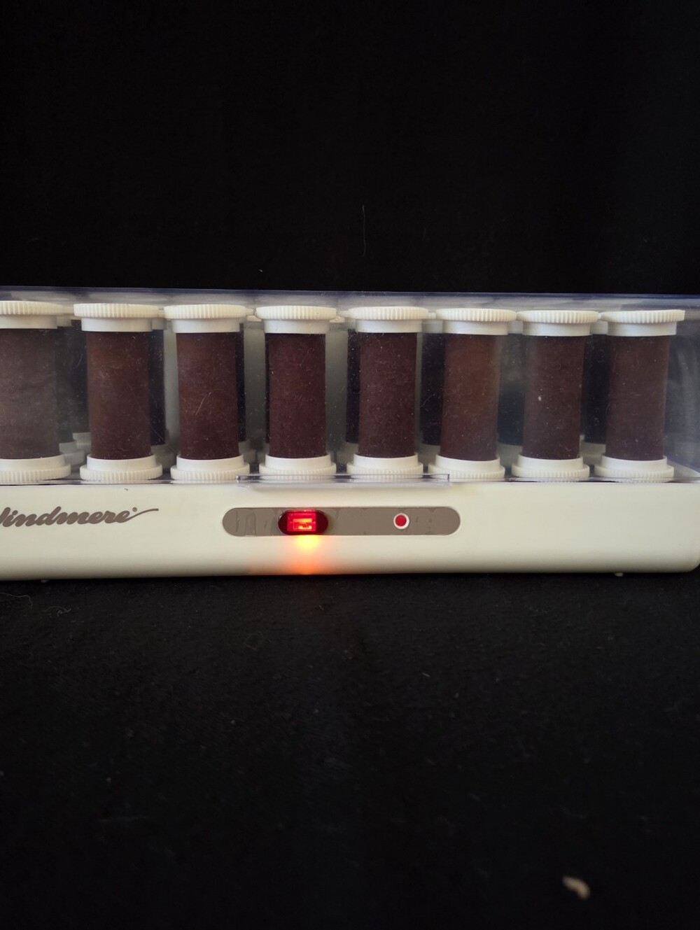 Windmere Gentle Curls Hot Rollers 24 Velvet Flocked Curlers SS-242R TESTED WORKS